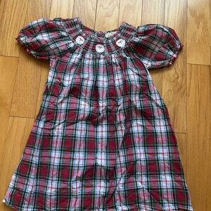 Plaid Red and Green Dress